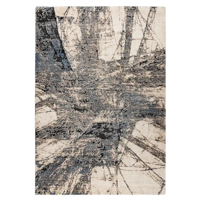 Kayoom Kurzflorteppich Firenze 485 (Blau, 230 x 160 cm, 70 % Polypropylen, 30 % Polyester)