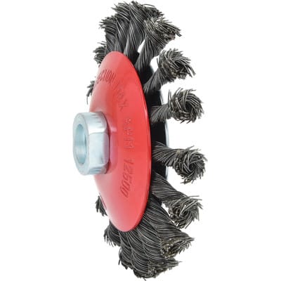 Kegelform-Stahldrahtrundbürste 0,5 mm, ø 115 mm - Ks Tools