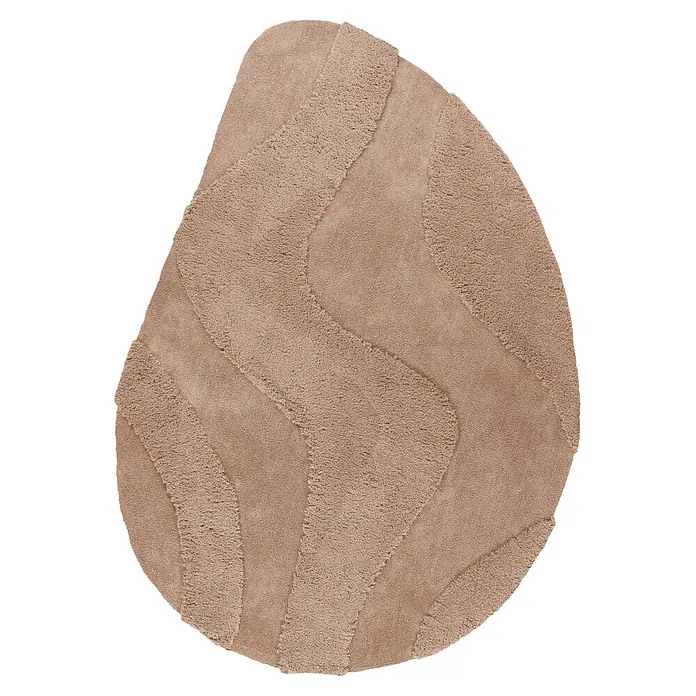 Kayoom Hochflorteppich Pulp 225 (Beige, 230 x 160 cm, 100 % Polyester)