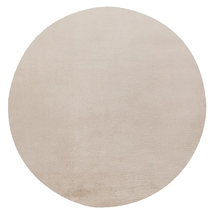 Kayoom Fellteppich Cross 425 (Creme, Durchmesser: 160 cm, 100 % Polyester)