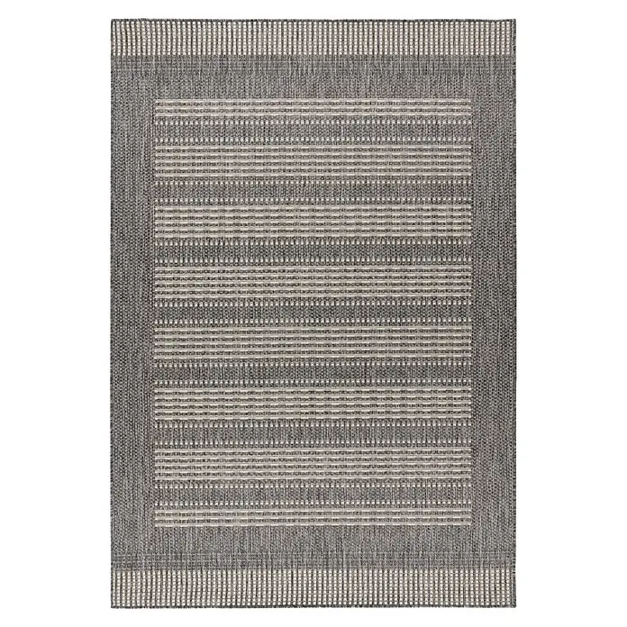Kayoom Outdoor-Teppich Nibru 125 (Silber, 170 x 120 cm, 100 % Polypropylen)