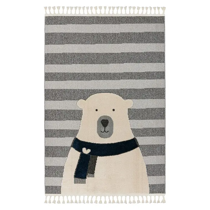 Kayoom Kinderteppich Modena 423 (Grau, 170 x 120 cm, 100 % Polypropylen)