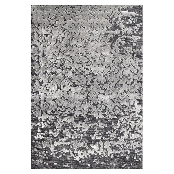 Kayoom Kurzflorteppich Damast 400 (Braun/Natural, 200 x 140 cm, 60 % Viskose, 20 % Wolle, 20 % Polyester)