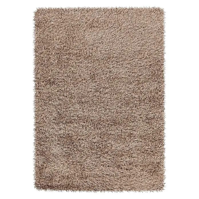 Kayoom Hochflorteppich Beat 8102 (Weiß/Taupe, 180 x 120 cm, 67 % Polyester, 33 % Modacryl)