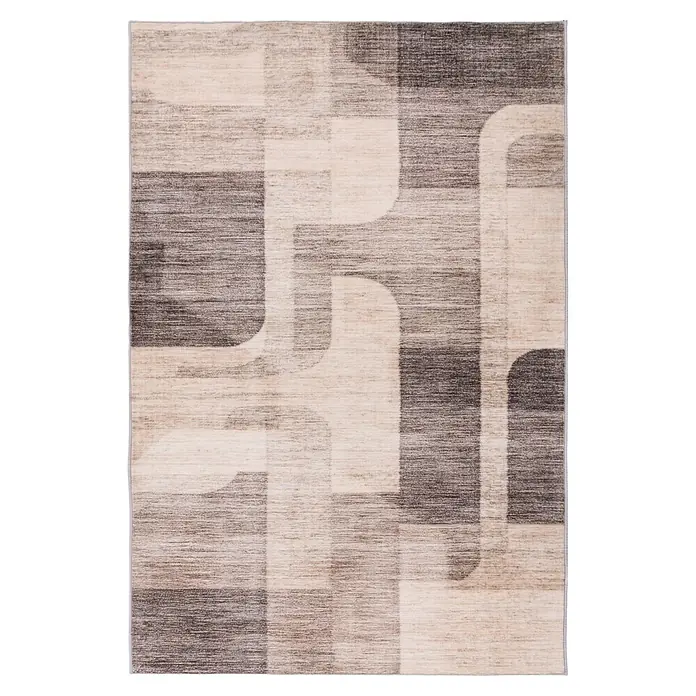 Kayoom Kurzflorteppich Bluster 225 (Taupe, 150 x 80 cm, 100 % Polyester)