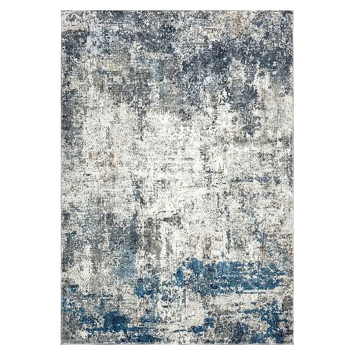 Kayoom Kurzflorteppich Elegantica 328 (Blau, 330 x 230 cm, 80 % Polyester, 20 % Baumwolle)