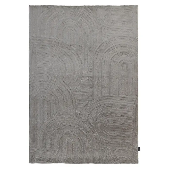 Kayoom Kurzflorteppich Cosmic 526 (Grau, 230 x 160 cm, 85 % Polyester, 15 % Wolle)