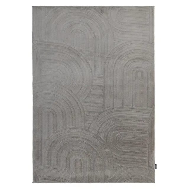 Kayoom Kurzflorteppich Cosmic 526 (Grau, 230 x 160 cm, 85 % Polyester, 15 % Wolle)