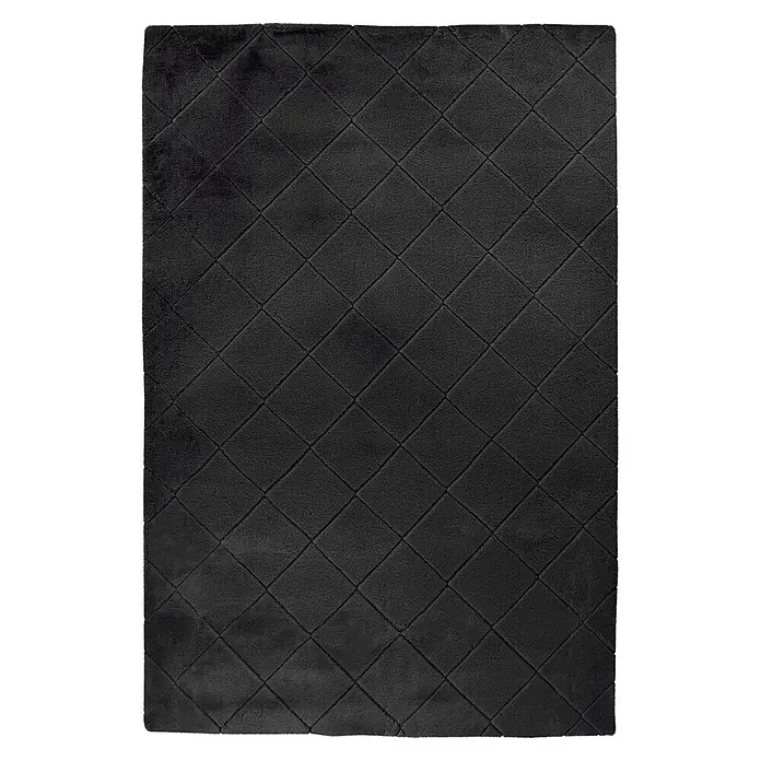 Kayoom Hochflorteppich Imala 125 (Schwarz, 290 x 200 cm, 100 % Polyester)