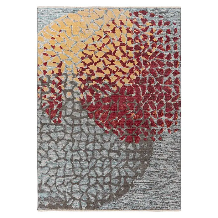 Kayoom Fransenteppich Milan 425 (Multi/Rot, 170 x 120 cm, 100 % Polypropylen)