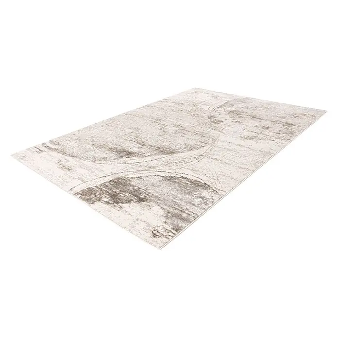 Kayoom Kurzflorteppich Chalk 325 (Silber/Beige, 150 x 80 cm, 100 % Polyester)