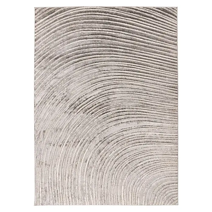 Kayoom Kurzflorteppich Chalk 425 (Silber/Beige, 170 x 120 cm, 100 % Polyester)