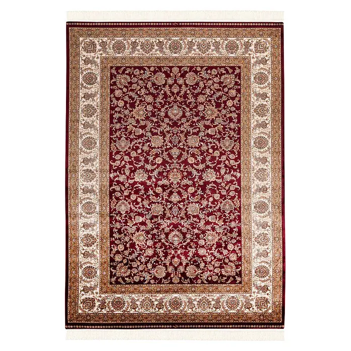 Kayoom Kurzflorteppich Babil 310 (Rot, 290 x 200 cm, 100 % Modal)