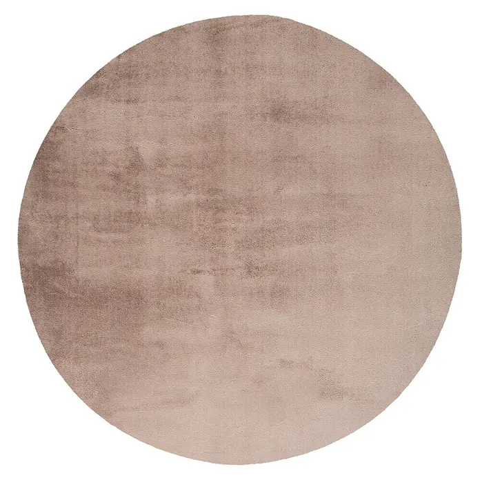 Kayoom Fellteppich Cross 425 (Taupe, Durchmesser: 120 cm, 100 % Polyester)
