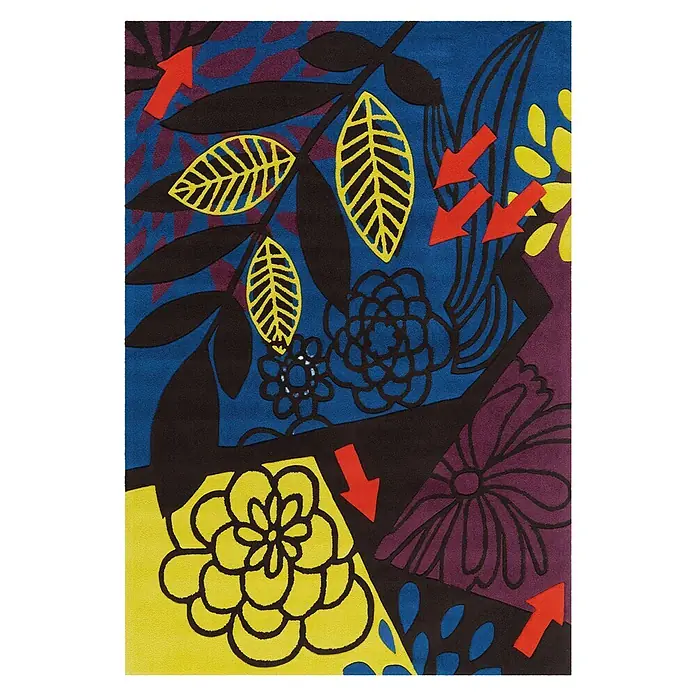 Kayoom Kurzflorteppich Spirit 3137 (Multi, 240 x 170 cm, 100 % Modacryl)
