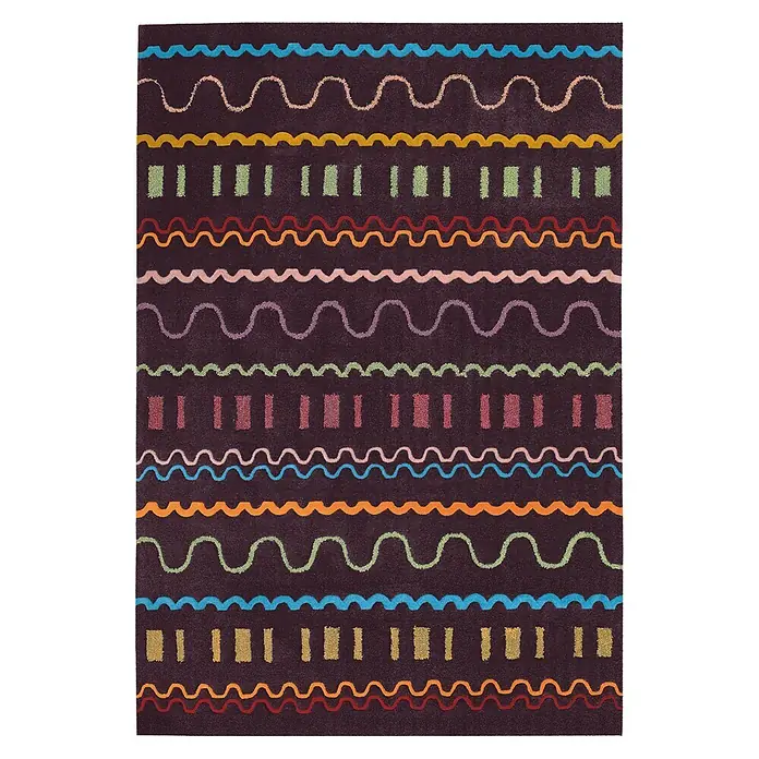 Kayoom Kurzflorteppich Spirit 3085 (Multi/Violett, 240 x 170 cm, 100 % Modacryl)