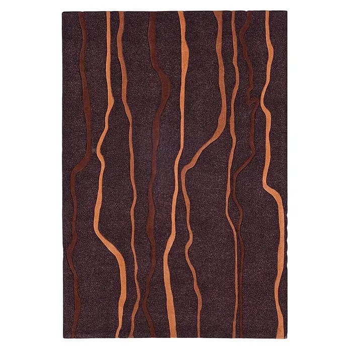 Kayoom Kurzflorteppich Spirit 5032 (Taupe/Orange, 140 x 70 cm, 100 % Modacryl)