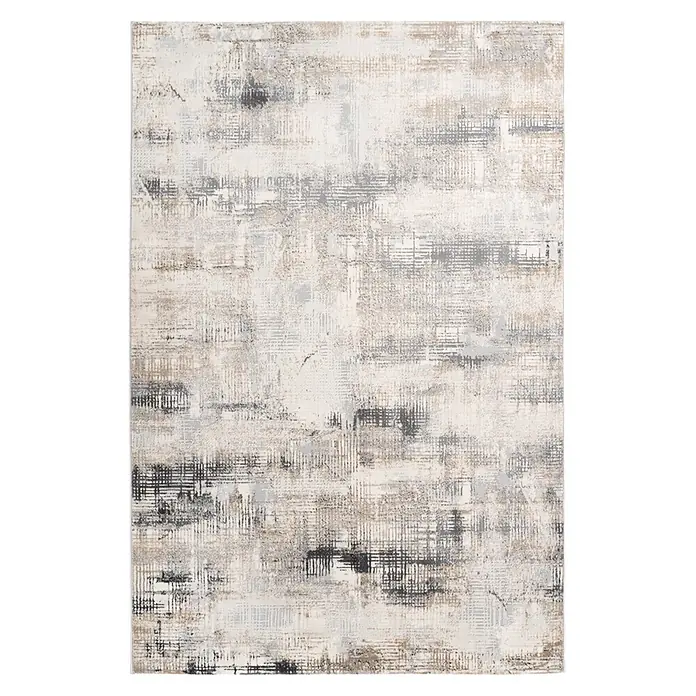 Kayoom Kurzflorteppich Sail 701 (Grau, 150 x 80 cm, 70 % Polypropylen, 30 % Polyester)