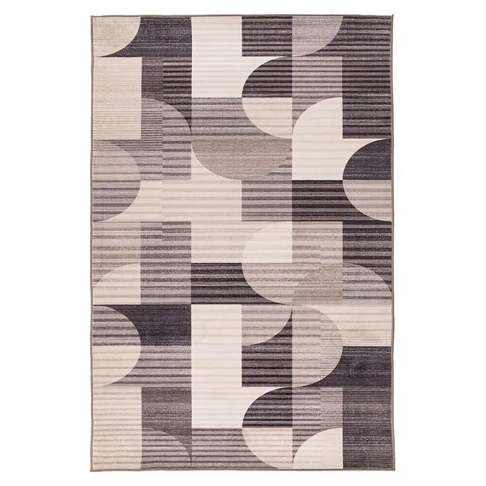 Kayoom Kurzflorteppich Bluster 425 (Taupe, 150 x 80 cm, 100 % Polyester)