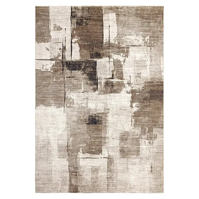Kayoom Kurzflorteppich Elegantica 325 (Taupe, 150 x 80 cm, 80 % Polyester, 20 % Baumwolle)