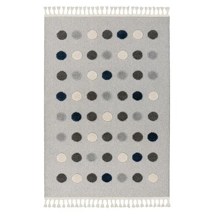 Kayoom Kinderteppich Modena 419 (Grau, 170 x 120 cm, 100 % Polypropylen)