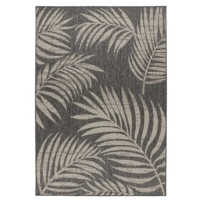 Kayoom Outdoor-Teppich Nibru 725 (Silber, 230 x 160 cm, 100 % Polypropylen)