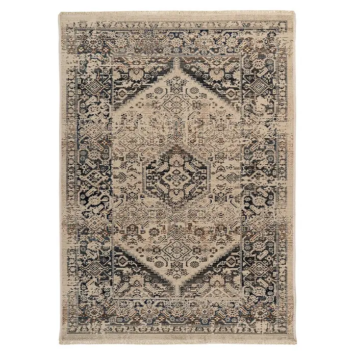 Kayoom Kurzflorteppich Charin 425 (Blau, 180 x 120 cm, 100 % Polypropylen)