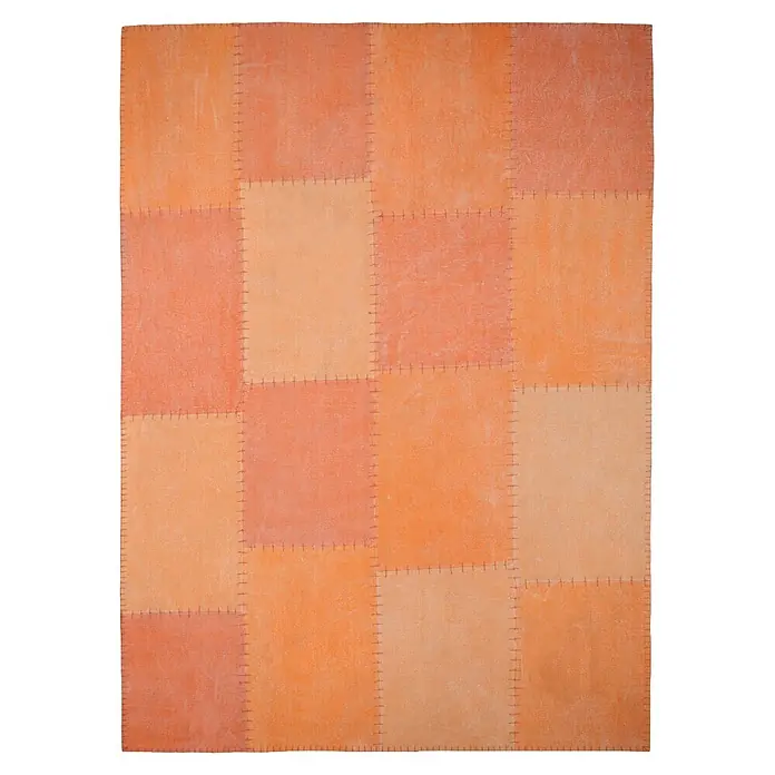 Kayoom Flachgewebeteppich Lyrical 110 (Multi/Orange, 230 x 160 cm, 100 % Baumwolle)