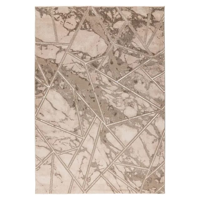 Kayoom Kurzflorteppich Mineral 225 (Beige, 300 x 80 cm, 70 % Polypropylen, 30 % Polyester)