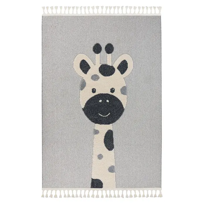 Kayoom Kinderteppich Modena 417 (Grau, 230 x 160 cm, 100 % Polypropylen)