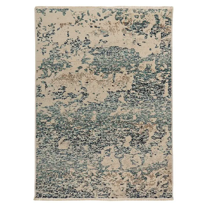 Kayoom Kurzflorteppich Charin 325 (Blau, 230 x 160 cm, 100 % Polypropylen)