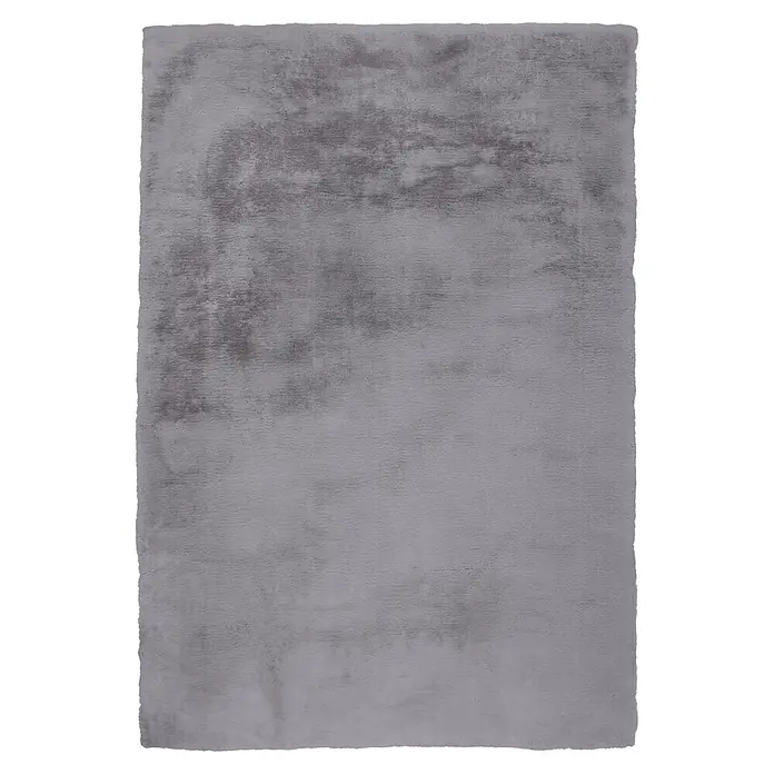 Kayoom Fellteppich Luxe 525 (Karbongrau, 150 x 80 cm, 90 % Polyester, 10 % Wolle)
