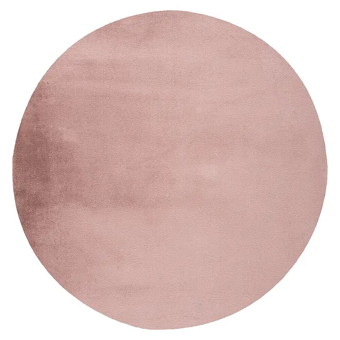 Kayoom Fellteppich Cross 425 (Pastellrosa, Durchmesser: 120 cm, 100 % Polyester)