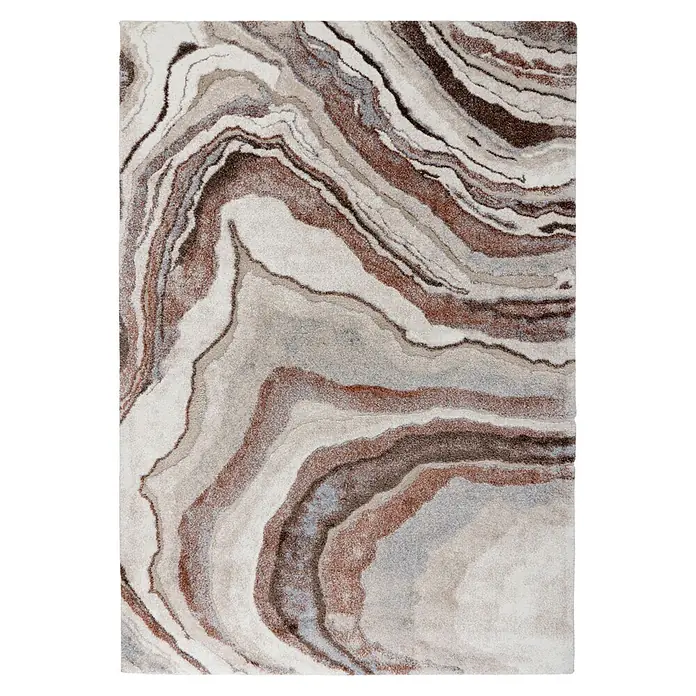 Kayoom Kurzflorteppich Firenze 486 (Terra, 200 x 140 cm, 70 % Polypropylen, 30 % Polyester)