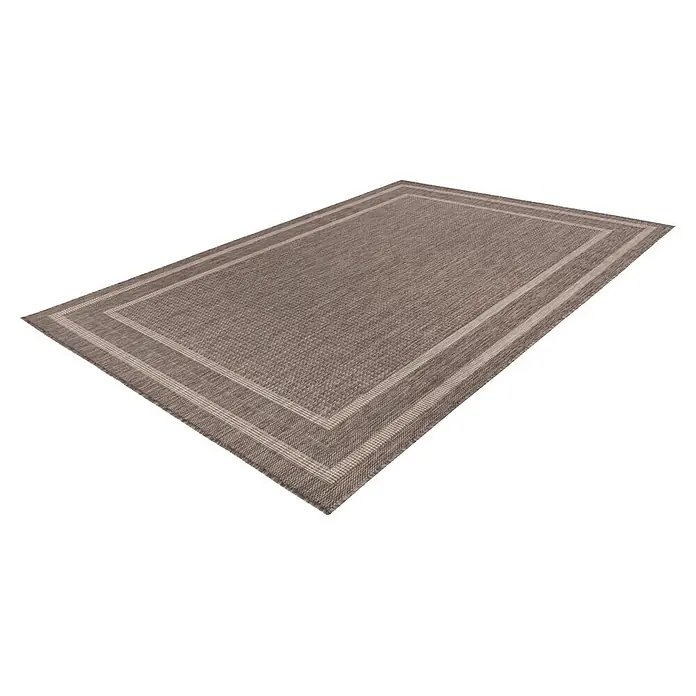 Kayoom Outdoor-Teppich Nibru 325 (Taupe, 110 x 60 cm, 100 % Polypropylen)