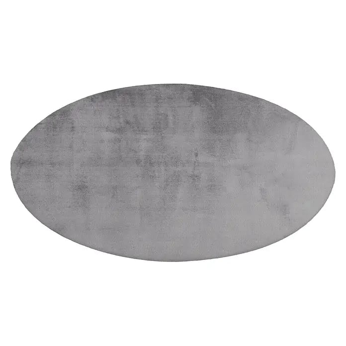 Kayoom Fellteppich Cross 425 (Silber, Durchmesser: 120 cm, 100 % Polyester)