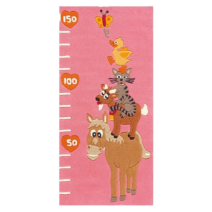 Kayoom Kinderteppich Joy 4168 (Rosa, 160 x 75 cm, 100 % Modacryl)