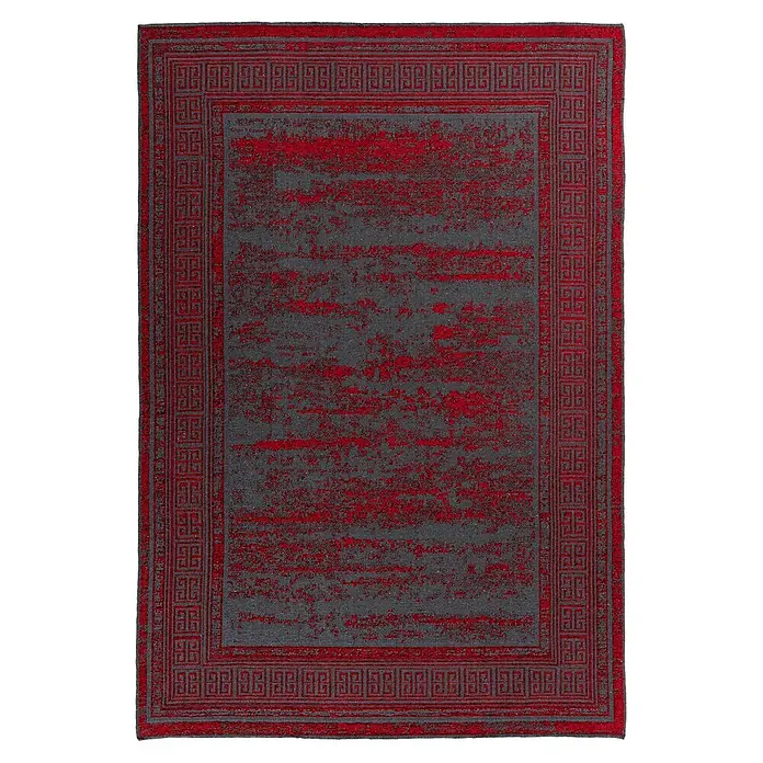 Kayoom Flachgewebeteppich Kalea 325 (Rot, 170 x 120 cm, 100 % Polyester)
