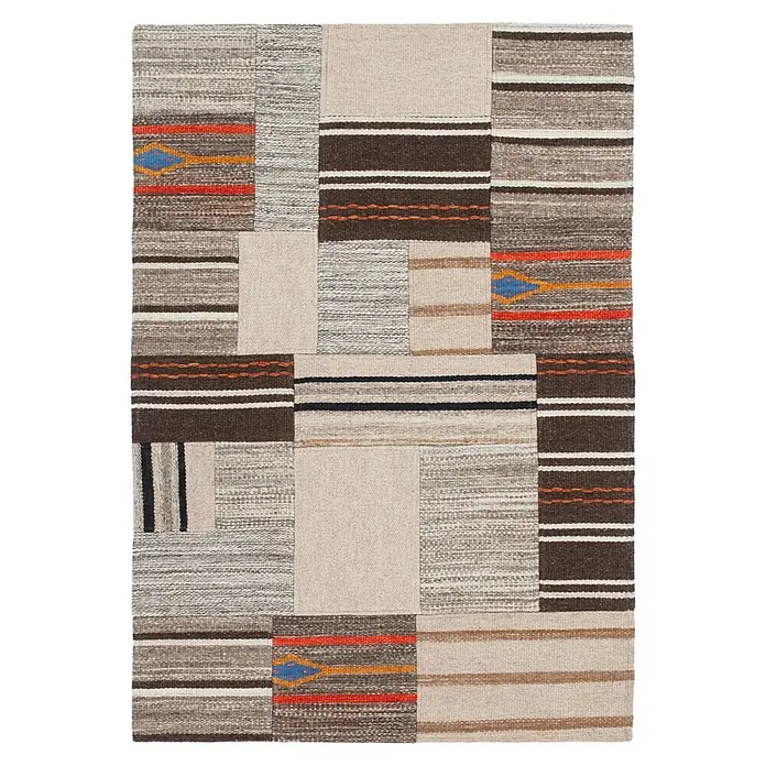 Kayoom Flachgewebeteppich Radical 220 (Natural, 230 x 160 cm, 80 % Wolle, 20 % Baumwolle)