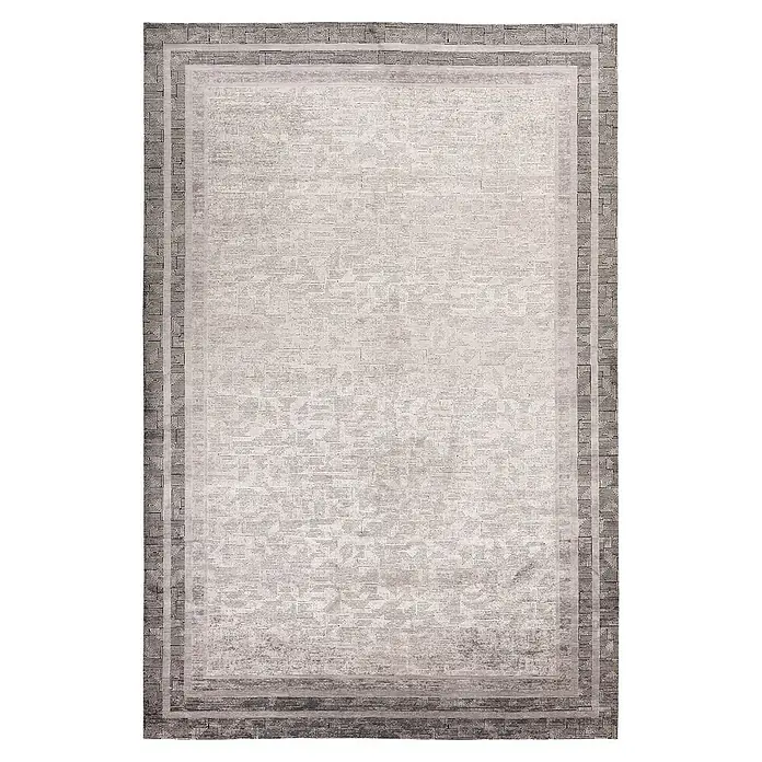 Kayoom Kurzflorteppich Elles 212 (Grau, 170 x 120 cm, 85 % Viskose, 15 % Modacryl)