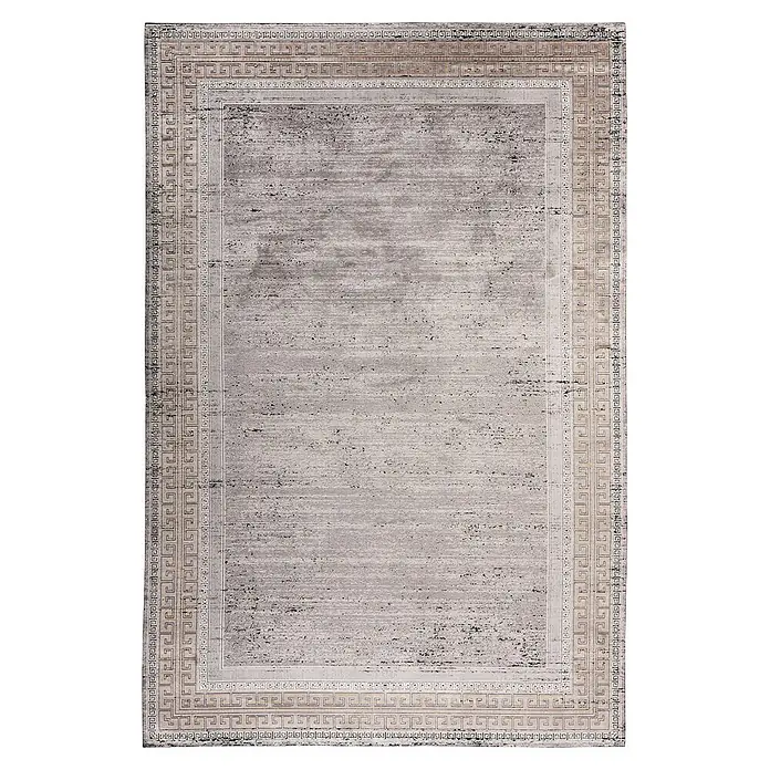 Kayoom Kurzflorteppich Elles 215 (Grau, 290 x 200 cm, 85 % Viskose, 15 % Modacryl)