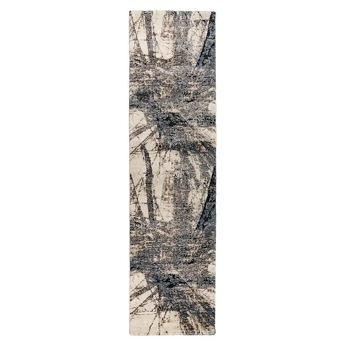 Kayoom Kurzflorteppich Firenze 485 (Blau, 300 x 80 cm, 70 % Polypropylen, 30 % Polyester)