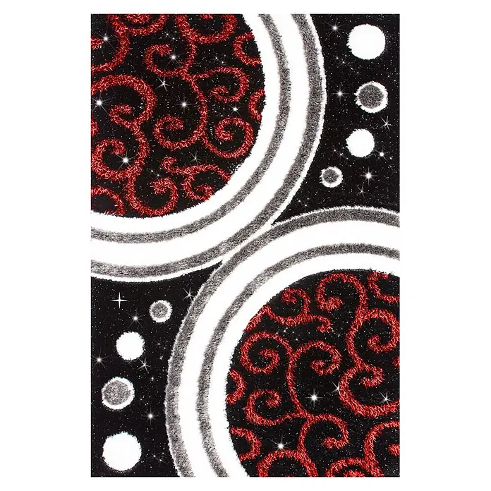 Kayoom Wollteppich Ganges 610 (Schwarz/Grau, 150 x 80 cm, 100 % Wolle)