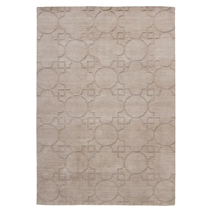 Kayoom Wollteppich Ganges 310 (Beige, 150 x 80 cm, 100 % Wolle)