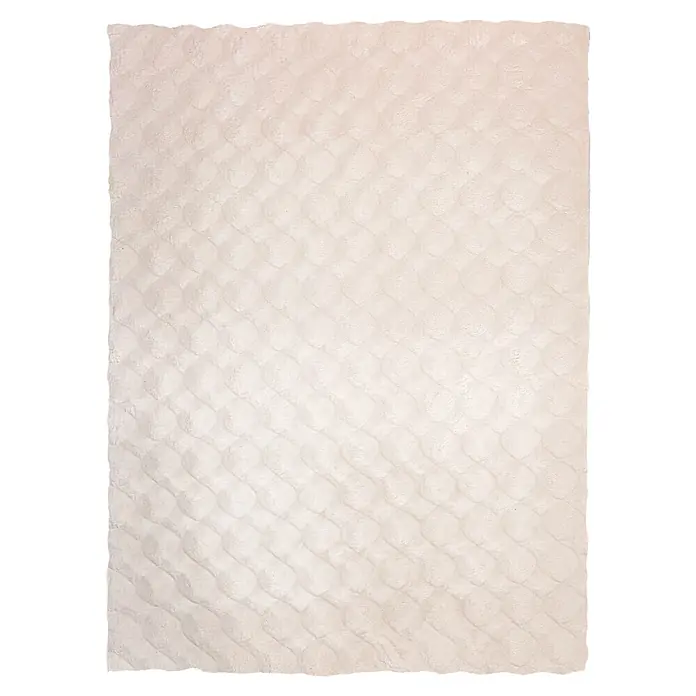 Kayoom Fellteppich Royal Glow 825 (Creme, 290 x 200 cm, 80 % Polyester, 20 % Baumwolle)