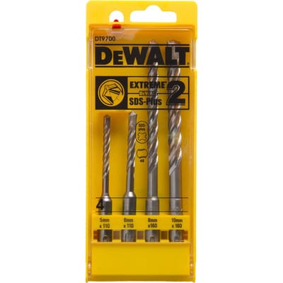 SDS-Plus Hammerbohrer-Sets extreme (4tlg. mit 5, 6, 8, 10mm ø) - Dewalt