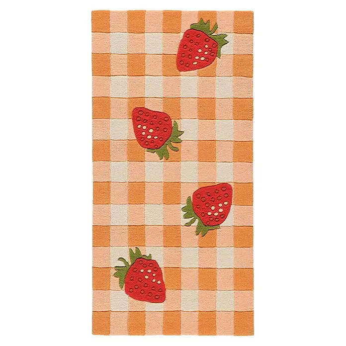 Kayoom Kurzflorteppich Joy 996 (Rot, 140 x 70 cm, 100 % Modacryl)