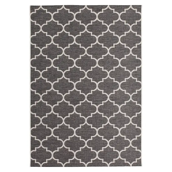 Kayoom Outdoor-Teppich Indonesia Batu (Grau, 170 x 120 cm, 100 % Polypropylen)