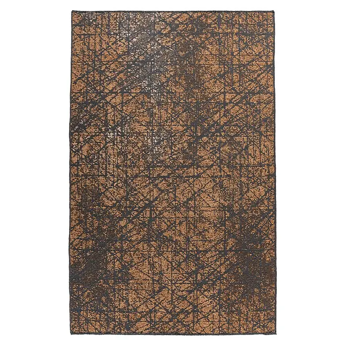 Kayoom Flachgewebeteppich Kalea 225 (Gelb, 170 x 120 cm, 100 % Polyester)