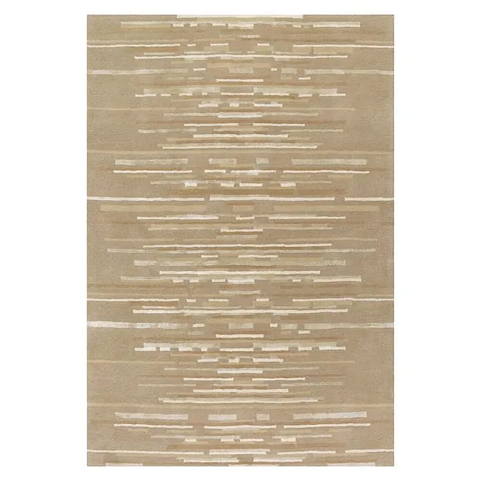 Kayoom Kurzflorteppich Satin 8059 (Beige, 240 x 170 cm, 70 % Wolle, 30 % Viskose)